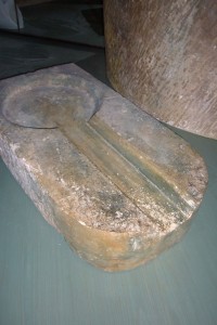 Gouttière en pierre
